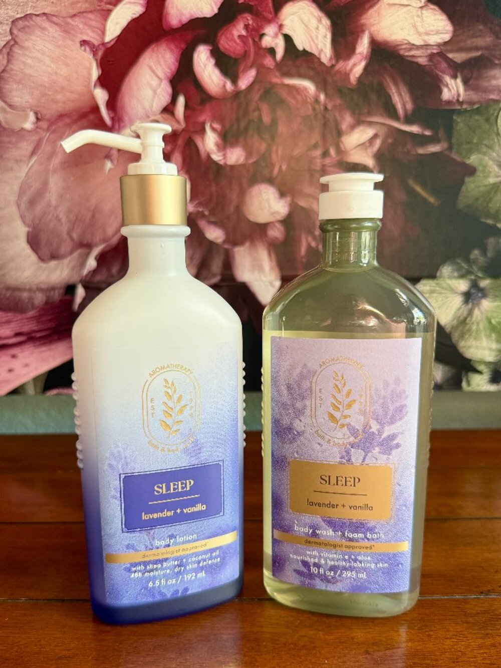 NEW 2-Pc Lavender Vanilla Body Lotion & Wash Full Size Bath & Body Works